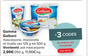 Carrefour Gamma Galbani aanbieding