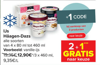 Carrefour IJs Haagen-Dazs aanbieding