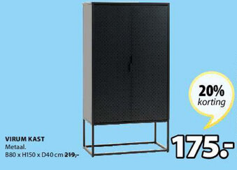 Jysk Virum Kast aanbieding