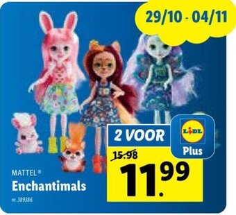 Lidl Mattel enchantimals aanbieding