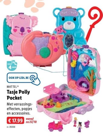 Lidl Mattel tasje polly pocket aanbieding