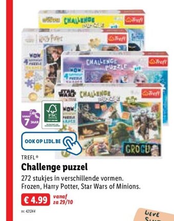 Lidl Trefl challenge puzzel aanbieding