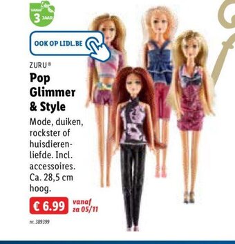 Lidl Zuru pop glimmer & style aanbieding