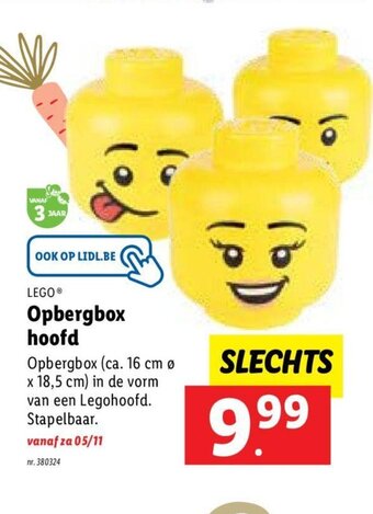 Lidl Lego opbergbox aanbieding