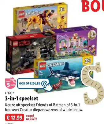 Lidl 3-in-1 speelset aanbieding