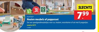 Lidl Playtive houten meubels of poppenset aanbieding