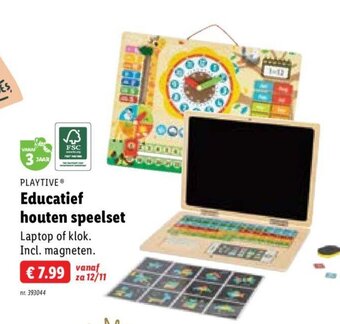 Lidl Playtive educatief houten speelset aanbieding