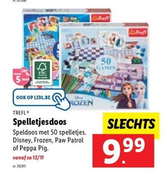 Lidl Trefl spelletjesdoos aanbieding