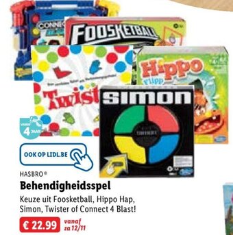 Lidl Hasbro behendigheidsspel aanbieding