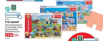 Lidl Trefl 9-in-1 puzzel aanbieding