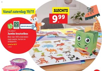 Lidl Crelando jumbo knutselbox aanbieding