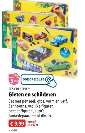 Ses creative gieten en schilderen