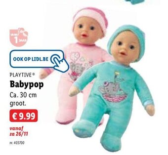 Lidl Playtive babypop aanbieding