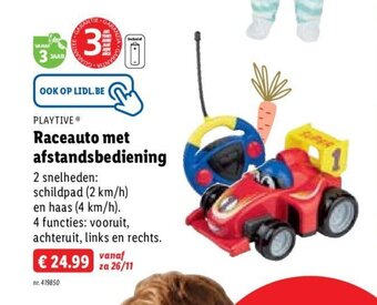 Lidl Playtive raceauto met afstandsbediening aanbieding