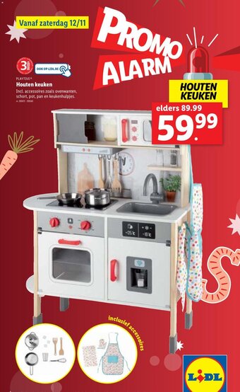Lidl Playtive houten keuken aanbieding