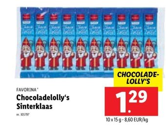 Favorina chocoladelolly's sinterklaas