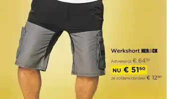 Molecule Werkshort herock aanbieding