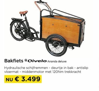 Bakfiets qivelo ananda deluxe