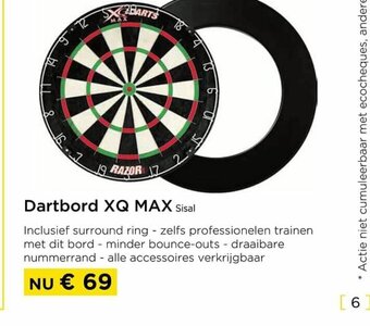 Dartbord xq max sisal