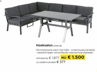 Molecule Hoeksalon corner set aanbieding