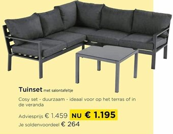 Molecule Tuinset met salontafeltje aanbieding