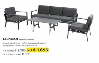 Molecule Loungeset 3 seater lounge set aanbieding