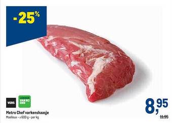 Makro Metro chef varkenshaasje aanbieding
