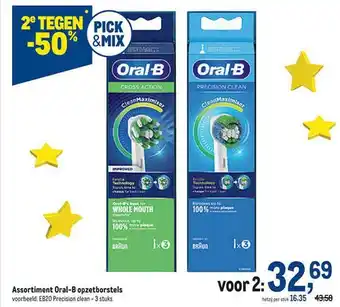 Makro Assortiment oral-b opzetborstels aanbieding