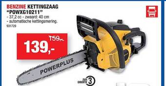 Hubo Benzine kettingzaag aanbieding