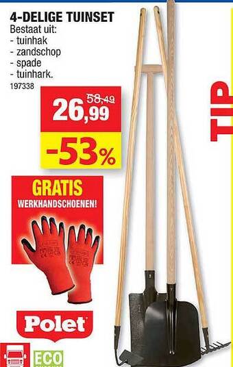Hubo 4-delige tuinset aanbieding