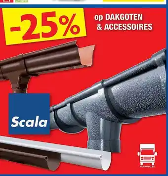 Hubo -25% op dakgoten & accessoires aanbieding