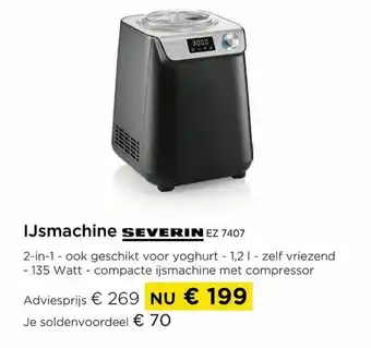 Ijsmachine severin Ez 7407
