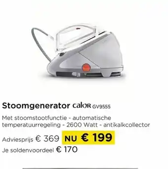 Molecule Stoomgenerator calor gv9555 aanbieding