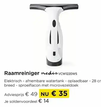 Raamreiniger nedis vcw1220w5