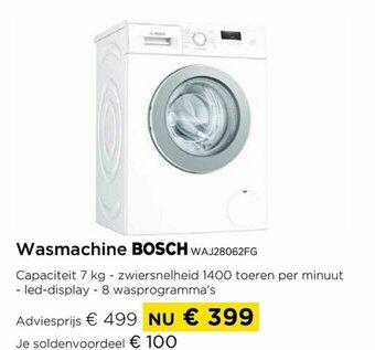 Molecule Wasmachine bosch waj28062fg aanbieding