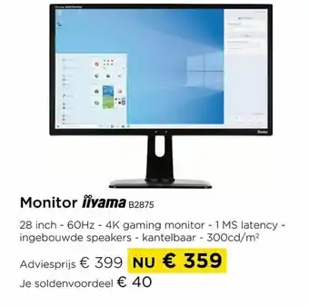 Monitor iivama b2875