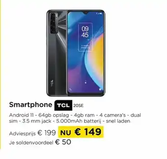 Molecule Smartphone tcl 20se aanbieding
