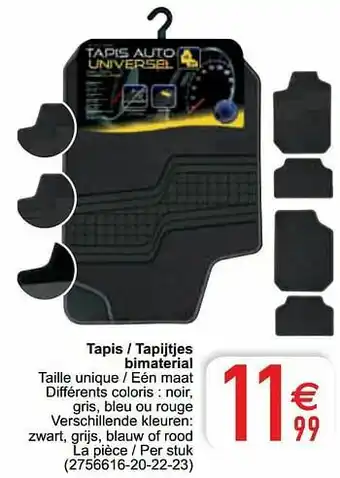 Cora Tapis - tapijtjes bimaterial aanbieding