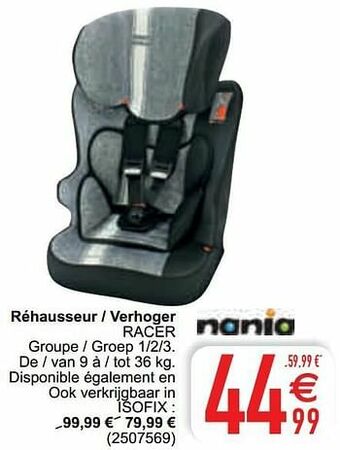 Cora Réhausseur - verhoger racer aanbieding