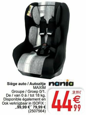 Cora Siège auto - autozitje maxim aanbieding
