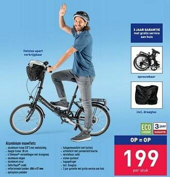 ALDI Aluminium vouwfiets aanbieding