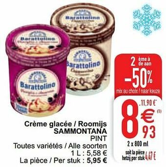 Cora Crème glacée - roomijs sammontana pint aanbieding