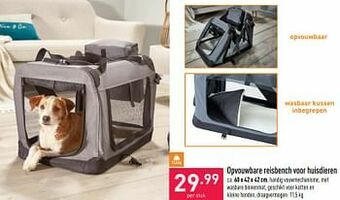 ALDI Opvouwbare reisbench voor huisdieren aanbieding