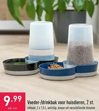 ALDI Voeder- drinkbak voor huisdieren aanbieding
