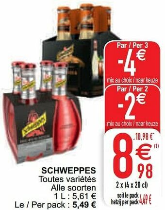 Cora Schweppes aanbieding