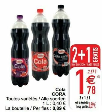 Cora Cola cora aanbieding