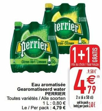 Cora Eau aromatisée gearomatiseerd water perrier aanbieding