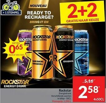 Intermarché Rockstar energiedrank aanbieding