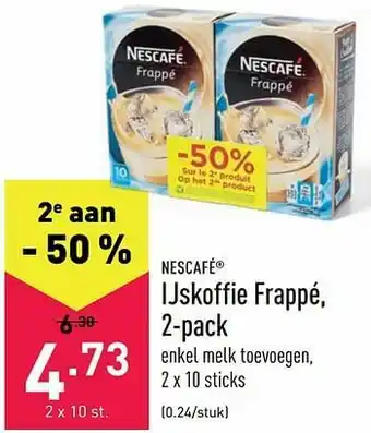 ALDI Ijskoffie frappé aanbieding