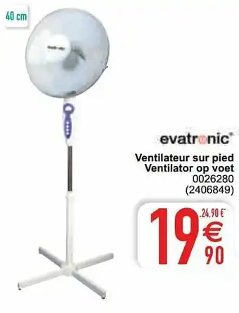Cora Evatronic ventilateur sur pied ventilator op voet 0026280 aanbieding